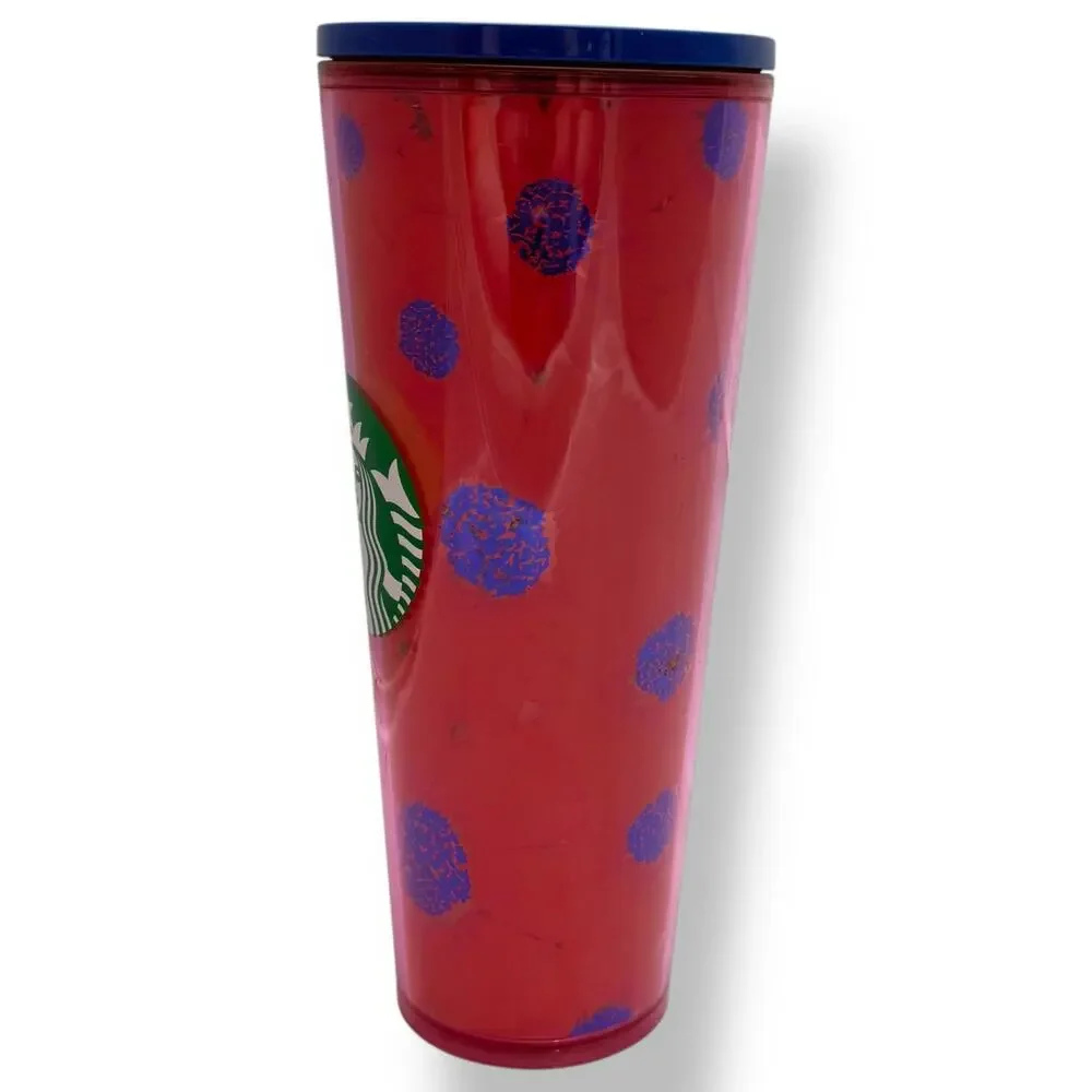 Starbucks Flower Dancing Blooms Summer 2022 Floral Hibiscus Tumbler Cup with Lid